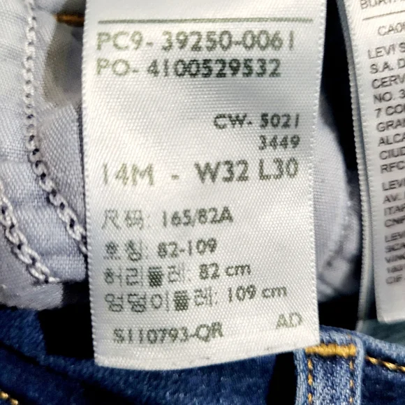 Levi’s Classic Straight Jeans Women’s Size 14 Medium Wash Stretch Denim - Picture 12 of 13